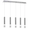 Függesztett lámpa Tuba Zwis Chrome ICE 25W LED IP20 Fém és akril Milagro