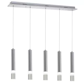   Függesztett lámpa Tuba Zwis Chrome ICE 25W LED IP20 Fém és akril Milagro