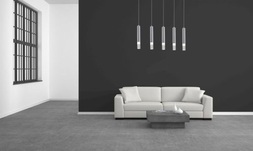 Függesztett lámpa Tuba Zwis Chrome ICE 25W LED IP20 Fém és akril Milagro