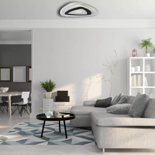 Felületre szerelhető mennyezeti lámpa VOLTA 38W LED + TÁVIRÁNYÍTÁS háromszög szabálytalan alakú ML106 Milagro fém + akril