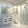 SHINE CHROME fali lámpa téglalap alakú 7W LED Fém és műanyag IP44 Milagro