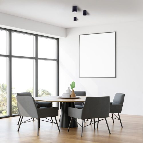 TUBO mennyezeti lámpa fekete 1xGU10 LED Milagro