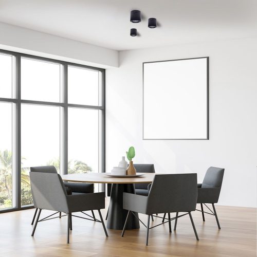 TUBO mennyezeti lámpa fekete 1xAR111 Milagro