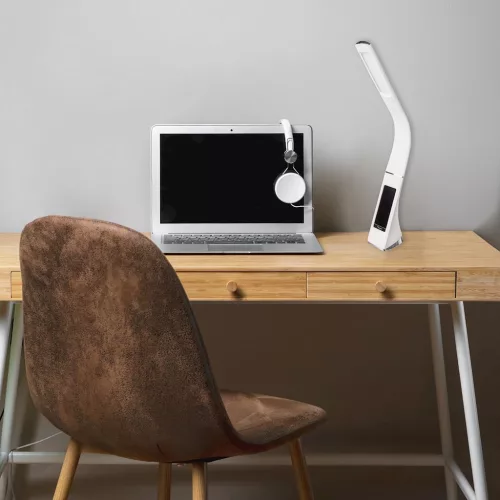 GALA 6W Fehér LED-es asztali lámpa IP20-as kijelzővel, Milagro műanyag