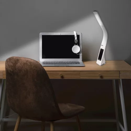 GALA 6W Fehér LED-es asztali lámpa IP20-as kijelzővel, Milagro műanyag