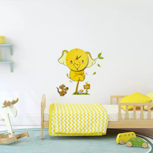 Mennyezeti lámpa Gyereklámpa ELEPHANT LED Clock 0,6W LED Milagro