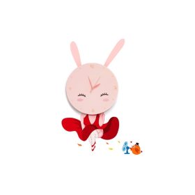   Mennyezeti lámpa Gyereklámpa BUNNY LED Clock 0.6W LED Milagro