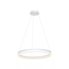   RING függőlámpa, fehér kör, 36W LED fém és akril IP20, modern stílusú Milagro