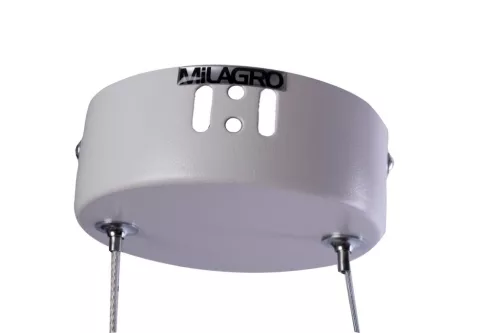 RING függőlámpa, fehér kör, 36W LED fém és akril IP20, modern stílusú Milagro