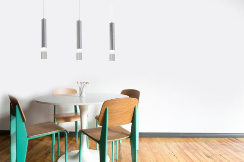 LED-csöves függőlámpa túlnyúló króm ICE 15W 4000K IP20 fém és akril Milagro