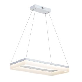   CUBO függőlámpa fehér téglalap 36W LED IP20 Fém és akril modern minimalista stílusú Milagro
