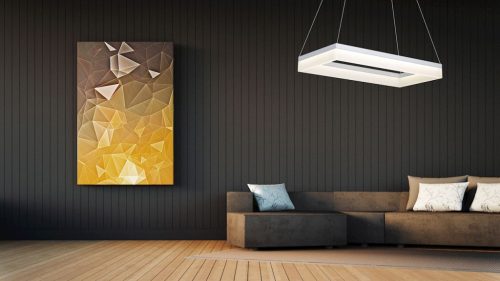 CUBO függőlámpa fehér téglalap 36W LED IP20 Fém és akril modern minimalista stílusú Milagro