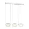 RING függőlámpa 36W három kör fehér LED IP20 Fém és akril modern stílusú Milagro