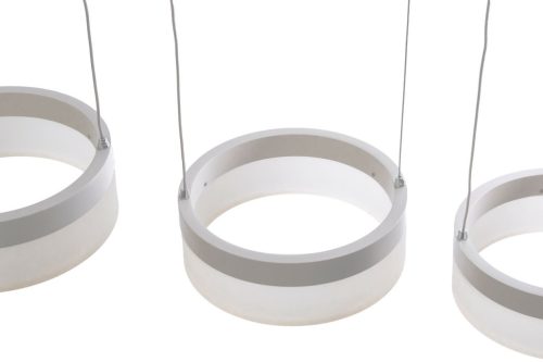 RING függőlámpa 36W három kör fehér LED IP20 Fém és akril modern stílusú Milagro