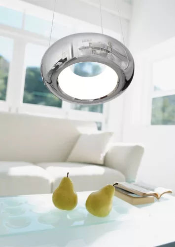 MERCURIO króm kör alakú függőlámpa 12W LED IP20 Fém modern stílusú Milagro