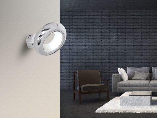 MERCURIO króm kör alakú fali lámpa 12W LED IP20 Fém modern stílusú Milagro