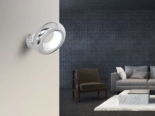 MERCURIO króm kör alakú fali lámpa 12W LED IP20 Fém modern stílusú Milagro
