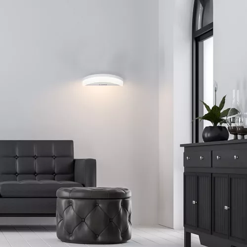 Fali lámpa RING 8W kör fehér LED IP20 Fém és akril modern stílusú Milagro