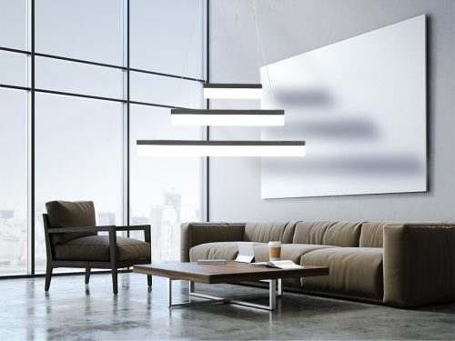 BEAM LED függőlámpa három gerenda 36W 2520lm MiLAGRO fém és akril