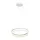 RING függőlámpa 24W fehér kör LED IP20 Fém és akril modern stílusú Milagro