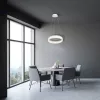 RING függőlámpa 24W fehér kör LED IP20 Fém és akril modern stílusú Milagro