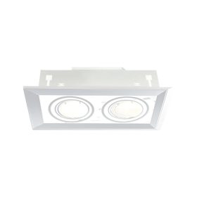   BLOCCO fehér 2xGU10 LED Milagro süllyesztett halogén lámpatest