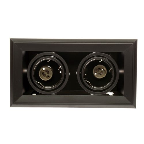 BLOCCO Fekete 2xGU10 LED Milagro süllyesztett halogén lámpatest