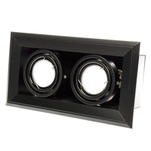 BLOCCO Fekete 2xGU10 LED Milagro süllyesztett halogén lámpatest