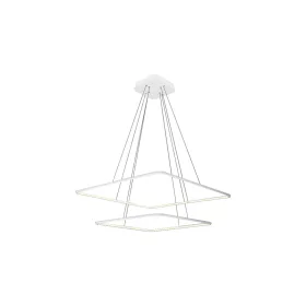   NIX függőlámpa fehér négyzet alakú keret 50W LED IP20 Fém és akril modern minimalista stílusú Milagro