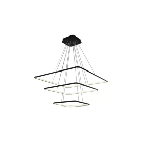   NIX függőlámpa fekete négyzet alakú keret 117W LED IP20 Fém és akril modern minimalista stílusú Milagro