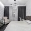 NIX függőlámpa fekete négyzet alakú keret 117W LED IP20 Fém és akril modern minimalista stílusú Milagro
