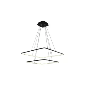   NIX függőlámpa fekete négyzet alakú keret 50W LED IP20 Fém és akril modern minimalista stílusú Milagro
