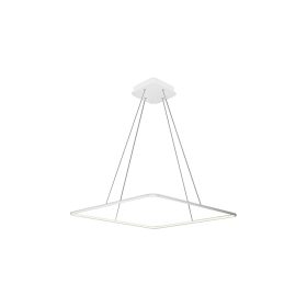   NIX függőlámpa fehér négyzet alakú keret 25W LED IP20 Fém és akril modern minimalista stílusú Milagro