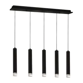   CARBON csöves függőlámpa 5X5W LED fekete IP20 Fém és akril modern minimalista stílusú Milagro