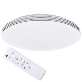   LED mennyezeti lámpa távirányítóval SIENA 30W 3000-6000K 35 cm IP20 Fém és műanyag Milagro