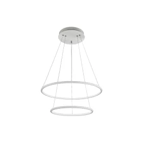   ORION függőlámpa két fehér kör 53W LED IP20 modern minimalista stílus Fém és akril Milagro