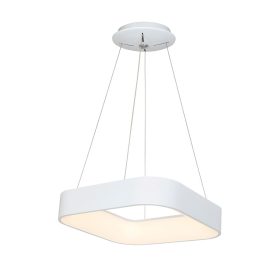   ASTRO függesztett lámpa 24W LED négyzet alakú ernyő fehér ML569 fém + akril