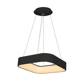   ASTRO függesztett lámpa 24W LED négyzet alakú ernyő fekete ML570 fém + akril