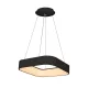 ASTRO függesztett lámpa 24W LED négyzet alakú ernyő fekete ML570 fém + akril