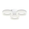 RING mennyezeti lámpa három kör fehér 36W LED IP20 Fém és akril modern stílusú Milagro