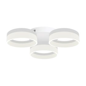   RING mennyezeti lámpa három kör fehér 36W LED IP20 Fém és akril modern stílusú Milagro