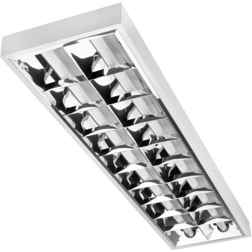 Felületre szerelhető Raster LED lámpatest 2 x 120cm G13