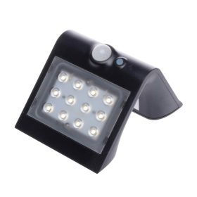   Napelemes kerti lámpa BUTTERFLY LED fali lámpa IP65 1.5W 4000K érzékelő fekete Eco-Light