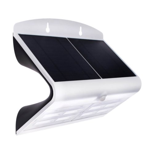 Napelemes kerti lámpa BUTTERFLY LED fali lámpa IP65 6.8W 4000K érzékelő fehér Eco-Light
