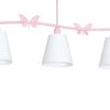 ALICE csillár mennyezeti lámpa rózsaszín 3xE14 Milagro Strip