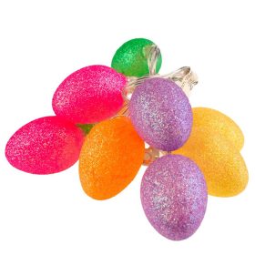   Karácsonyi füzér lámpák Elemes LED lámpák Csillogó húsvéti tojás 10x LED MILAGRO EKD4932