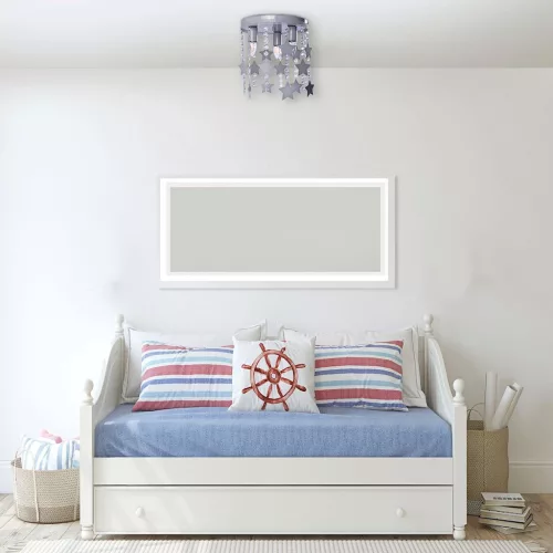 Gyermek kék mennyezeti lámpa Csillár gyerekeknek Stars STAR 3x E27 Fém és kristályok Milagro