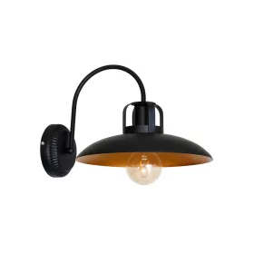   Fali lámpa FELIX fekete arany 1xE27 IP20 Fém loft ipari Milagro
