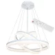RING 4080 függesztett lámpa három kör fehér 114W LED + TÁVIRÁNYÍTÓ IP20 Fém és akril modern stílusú Milagro
