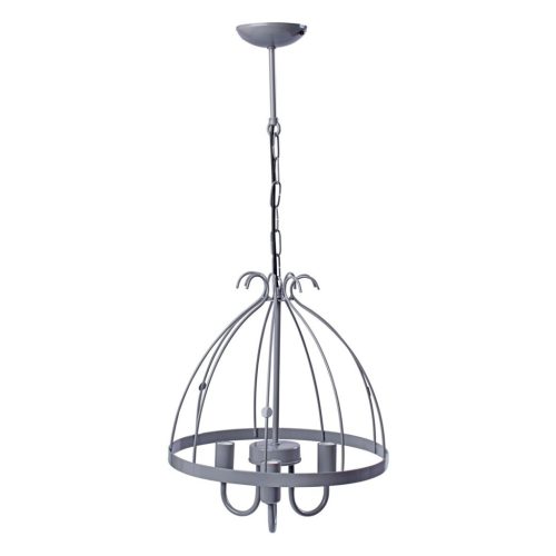 KAGO csillár mennyezeti lámpa 3xE14 szürke és rózsaszín Milagro